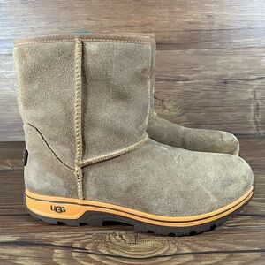 UGG Lynden Brown Suede Winter Boots Kid’s Size 3Y Shoes
